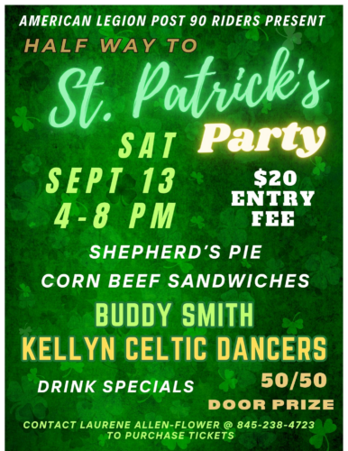 Legion Riders to hold ‘Halfway to St. Patrick’s Day’ event